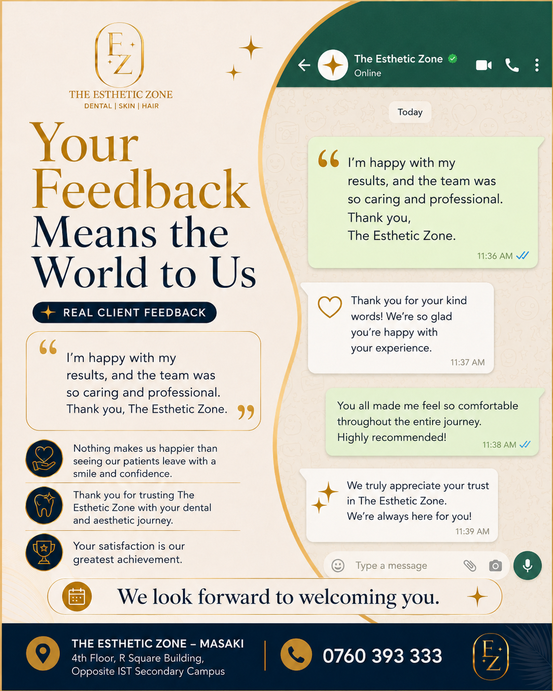 Your Feedback Means the World to Us | Real Client Experience