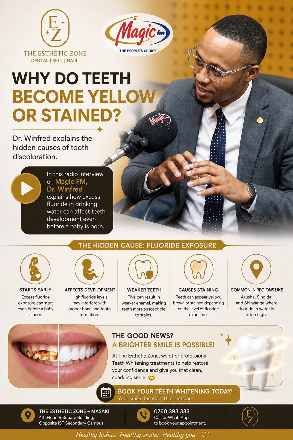 Dr. Winfred Explains Why Teeth Become Yellow or Stained