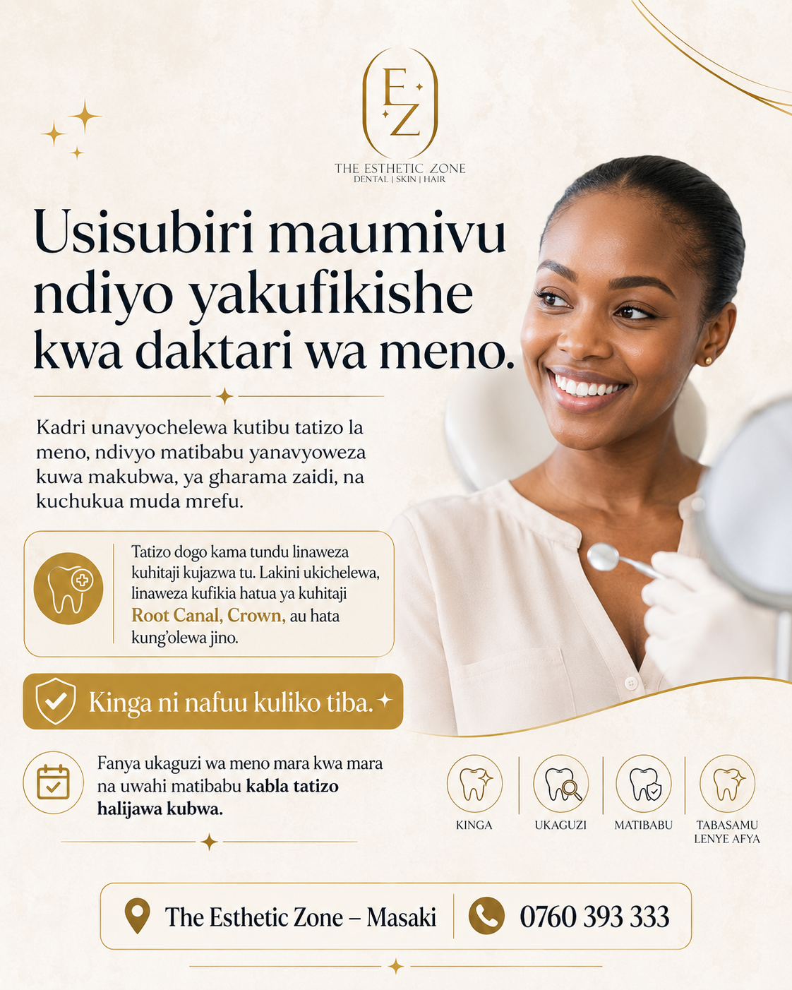 Usisubiri Maumivu Ndiyo Yakufikishe Kwa Daktari wa Meno